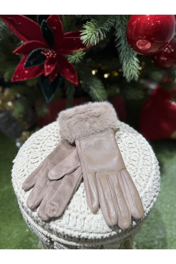 Guantes Pelo. Varios. Color: negro, marron chocolate, granate, taupe, crudo |