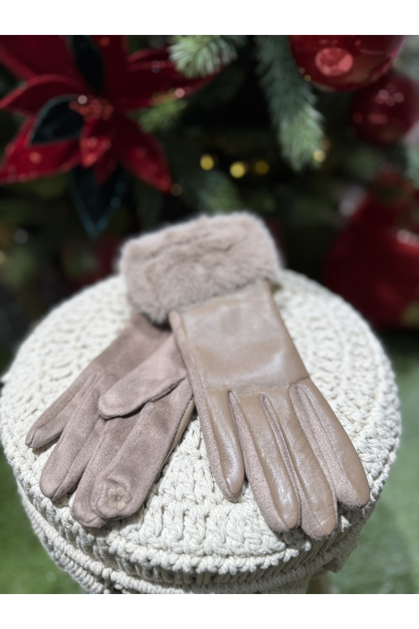 Guantes Pelo. Varios. Color: negro, marron chocolate, granate, taupe, crudo |