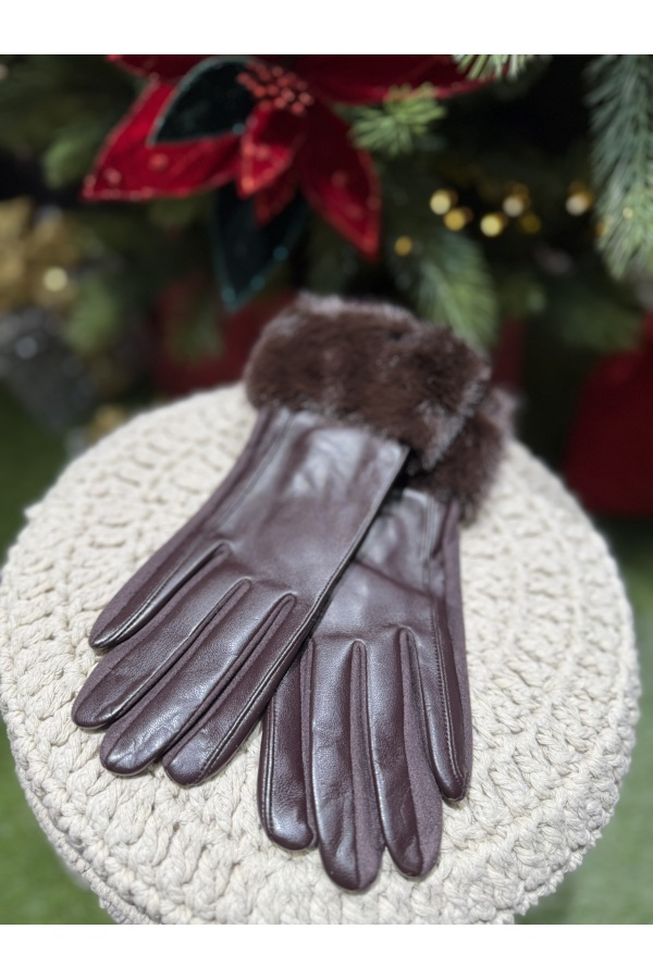 Guantes Pelo. Varios. Color: negro, marron chocolate, granate, taupe, crudo |