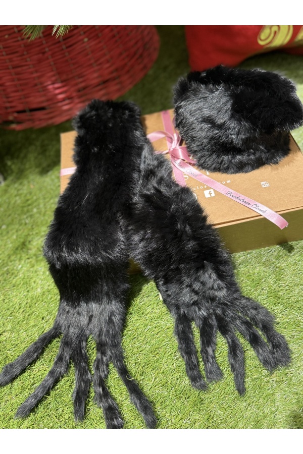 Conjunto Pelo. Varios. Color: blanco roto, maquillaje, negro, granate, marron