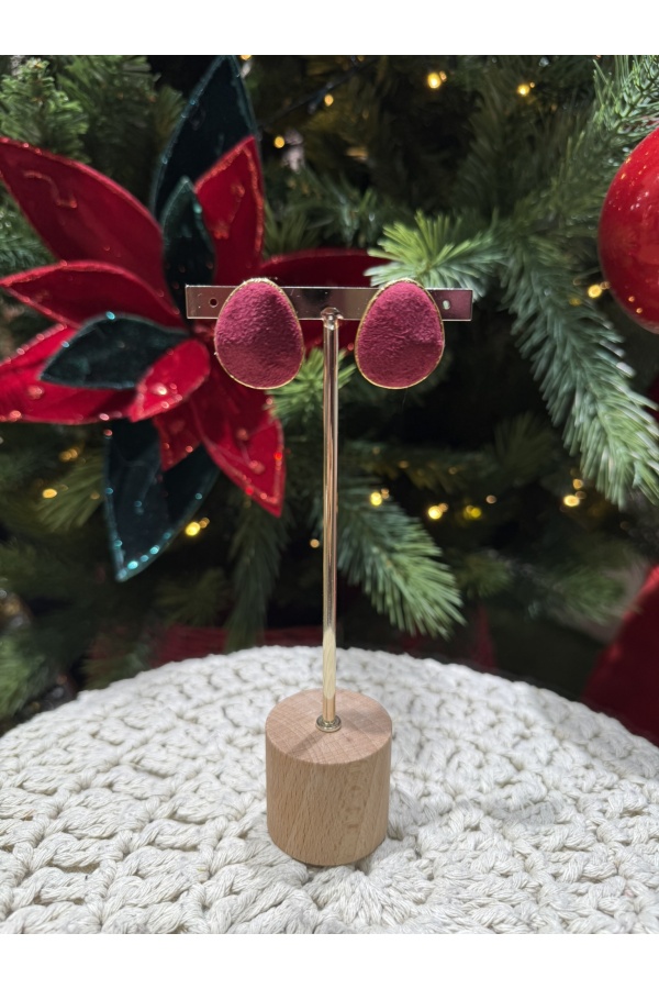 Pendientes Antelina Granate. Inicio.  | Bambalinas Closet