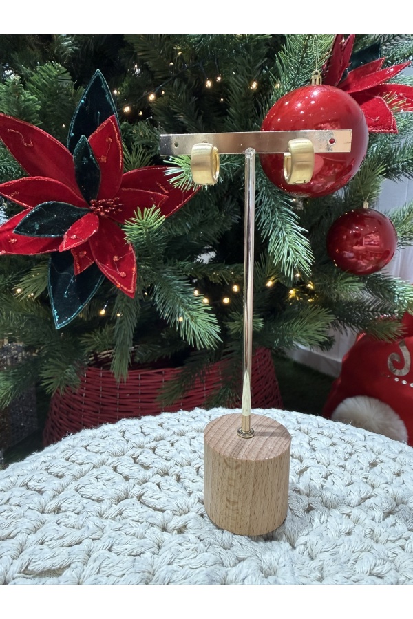 Pendientes Aro Mini Dorado. Bisuteria.  | Bambalinas Closet