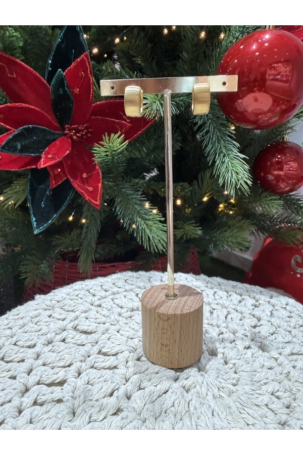 Pendientes Aro Mini Dorado. Bisuteria.  | Bambalinas Closet