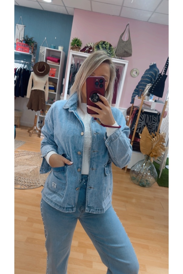Chaqueta Denim Gioya. Prenda exterior.  | Bambalinas Closet