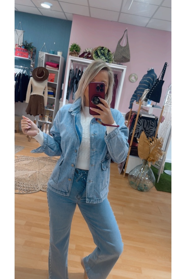 Chaqueta Denim Gioya. Prenda exterior.  | Bambalinas Closet