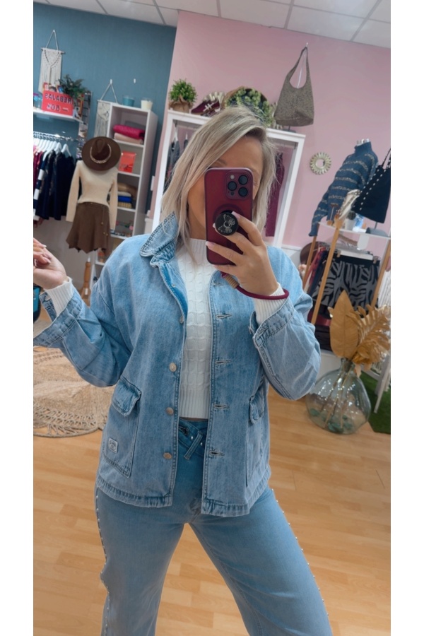 Chaqueta Denim Gioya. Prenda exterior.  | Bambalinas Closet
