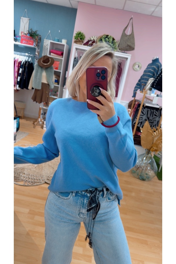 Jersey Toscana Azul Cielo. Sueters / Jersey.  | Bambalinas Closet