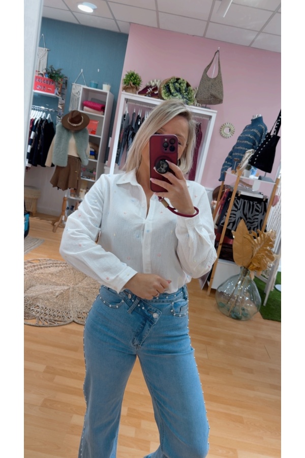 Camisa Corazones Colores. Camisas / Tops/Chalecos. Tallas: m, l, xl, s |