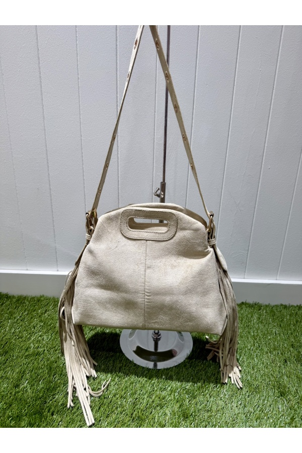 Bolso Aros Dorados. Bolsos. Color: denim claro, rosa, marfil | Bambalinas Closet