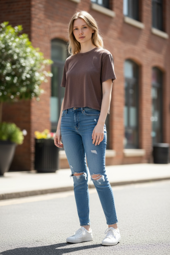 Camiseta Basica Choco. Camisetas.  | Bambalinas Closet