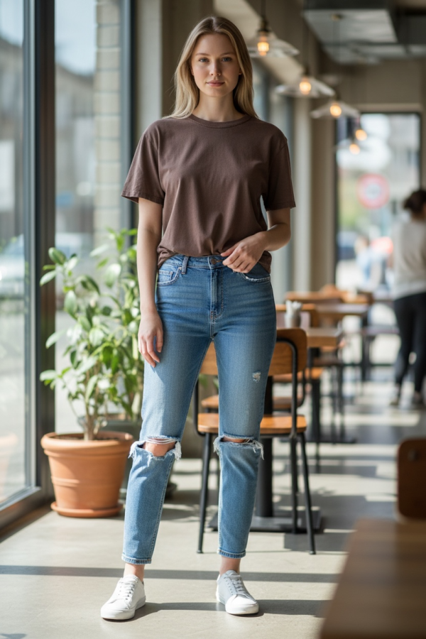 Camiseta Basica Choco. Camisetas.  | Bambalinas Closet