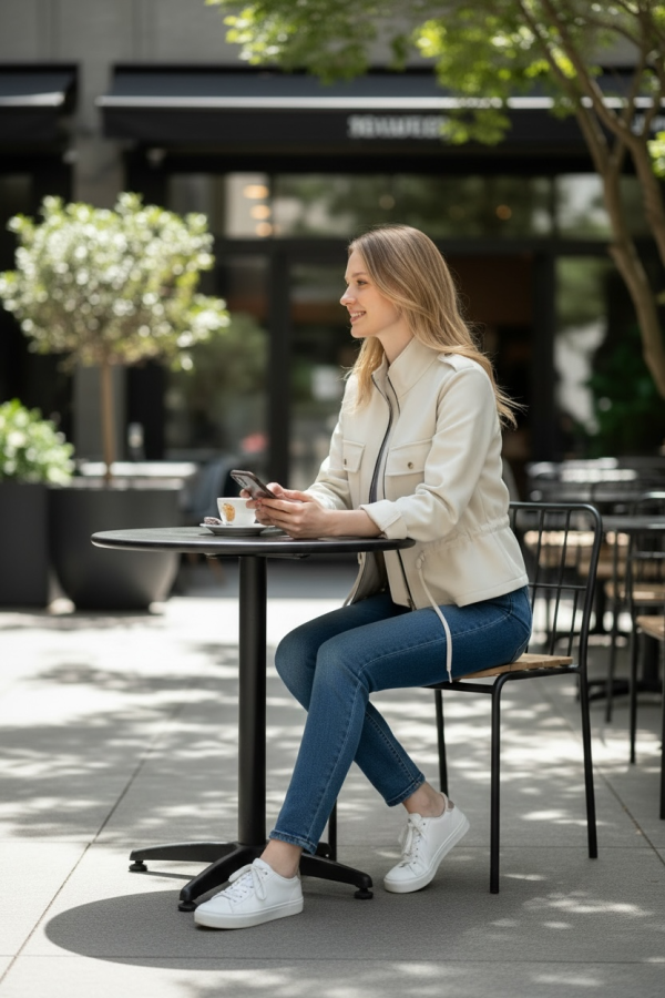 Cazadora Cordon. Prenda exterior. Color: rosa, azul pastel, crudo, negro; Tallas: