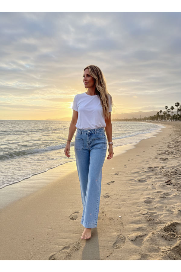 Vaquero Corazones. Pantalones / Shorts. Tallas: 34, 36, 38, 40, 42 | Bambalinas