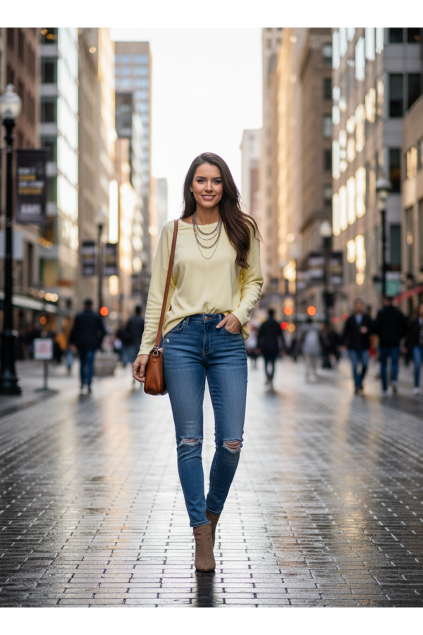 Camiseta Basica Sofia Amarilla. Camisetas.  | Bambalinas Closet