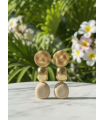 Pendientes Carla Beige. Bisuteria.  | Bambalinas Closet