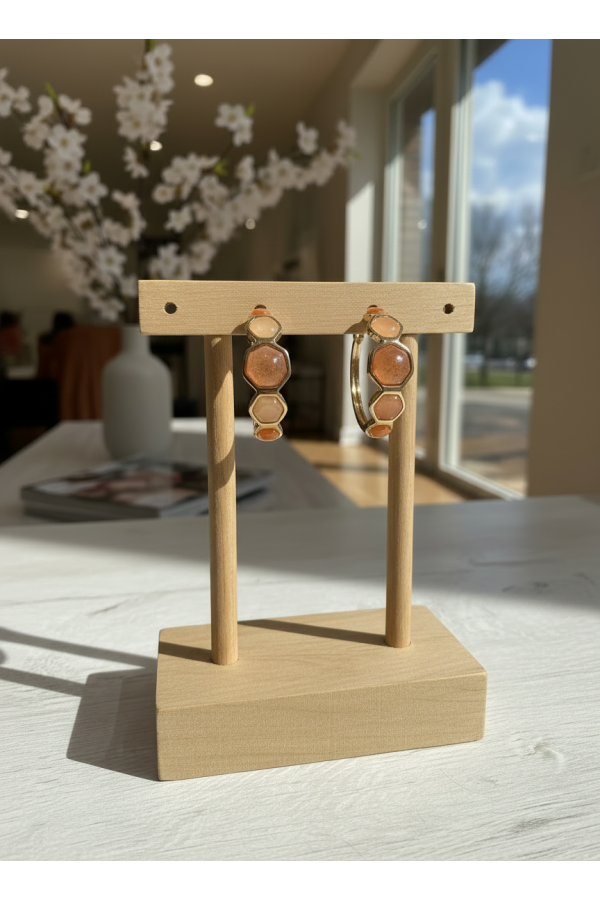 Pendientes Melocoton. Bisuteria.  | Bambalinas Closet