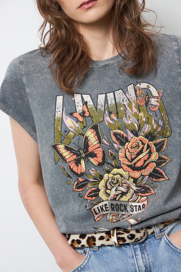 Camiseta Like Rock Star. Inicio.  | Bambalinas Closet