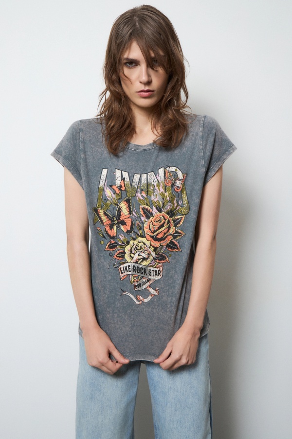Camiseta Like Rock Star. Inicio.  | Bambalinas Closet