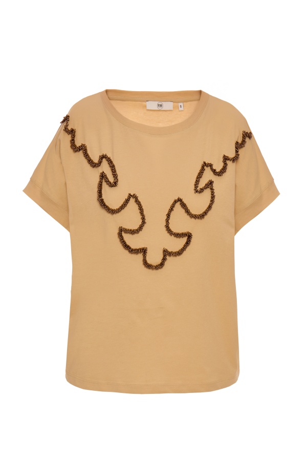 Camiseta Western Beige. Camisetas / Camisas BSB. Tallas: m, s | Bambalinas Closet