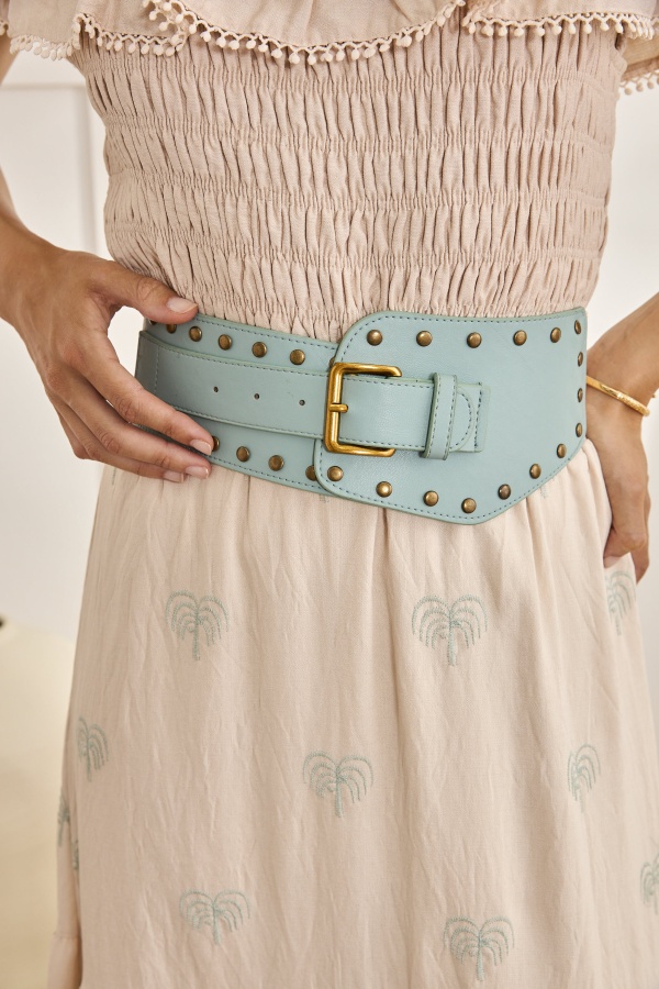 Cinturon Galen Turquesa. Accesorios NKN.  | Bambalinas Closet