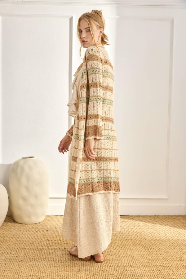 Cardigan Ameni. Prenda exterior NUD & NKN. Tallas: m/l, s/m | Bambalinas Closet