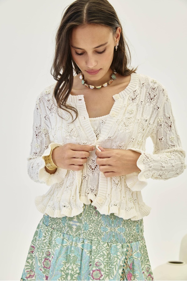 Cardigan Kima. Partes de arriba NÜD & NKN. Tallas: m/l, s/m | Bambalinas Closet