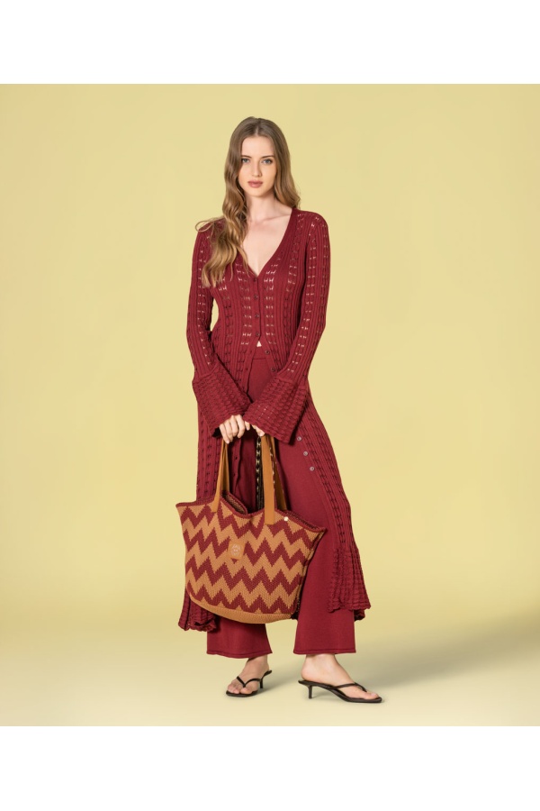 Bolso Crochet ZigZag. Inicio.  | Bambalinas Closet