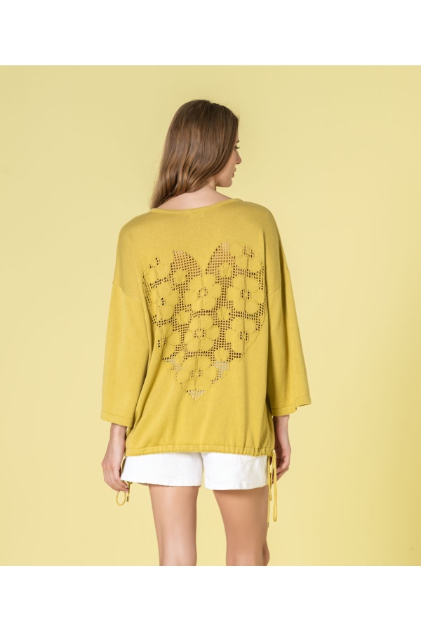 Sueter Corazon De Flor. Inicio.  | Bambalinas Closet