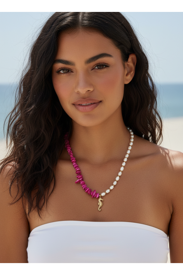 Collar Caballito Fucsia. Inicio.  | Bambalinas Closet