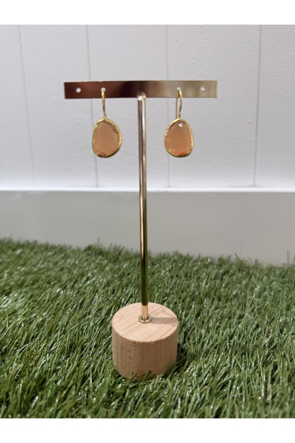 Pendientes Turkia. Bisuteria. Color: rosa, azul klein, verde manzana, melocoton