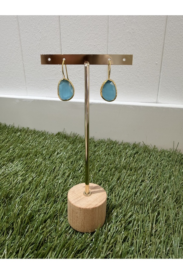 Pendientes Turkia. Bisuteria. Color: rosa, azul klein, verde manzana, melocoton