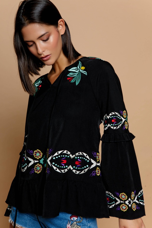 Blusa Boho. Camisas / Tops/Chalecos. Tallas: xs, s, m, l, xl | Bambalinas Closet