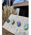 Anillo Piedra Marina. Bisuteria. Color: verde turquesa, azul cielo; Tallas: talla