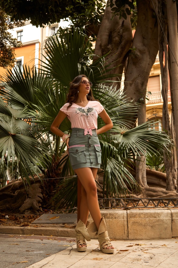 Falda Turpial Camaleonica. Faldas Camaleónica. Tallas: s, m, l, xs | Bambalinas