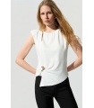 Camiseta Broche. Camisetas / Camisas BSB. Color: blanco, marron; Tallas: s, m, l