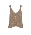 Top Crochet. Camisetas / Camisas BSB. Color: beige, negro; Tallas: s, m |