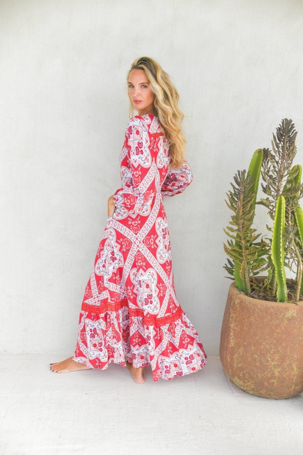 Vestido Rosa Print. Inicio.  | Bambalinas Closet