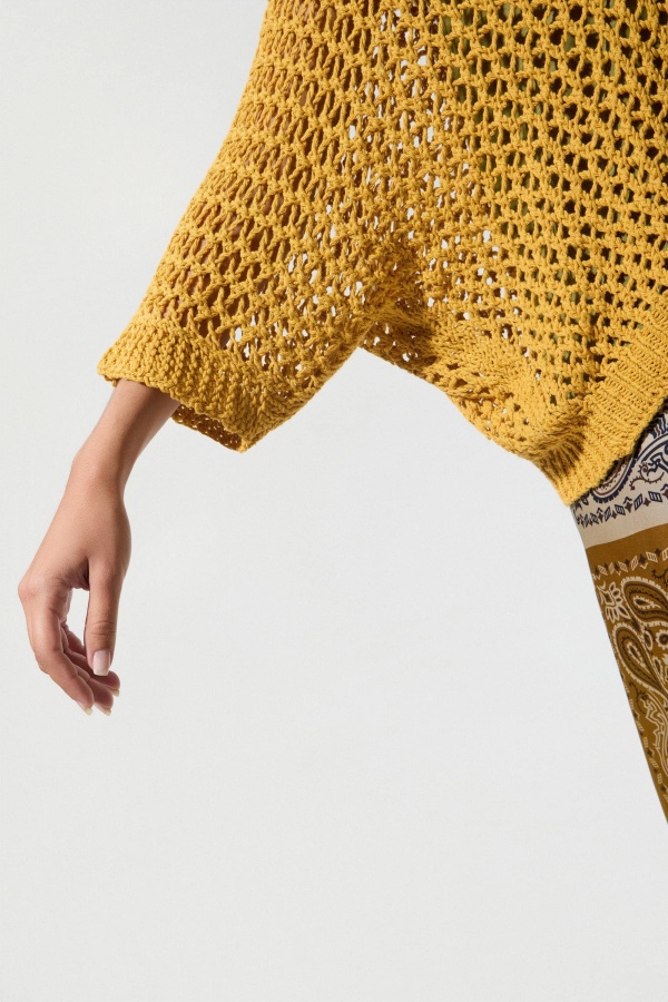 Sueter Tricotado. Jerseys BSB. Tallas: talla unica; Color: mostaza | Bambalinas