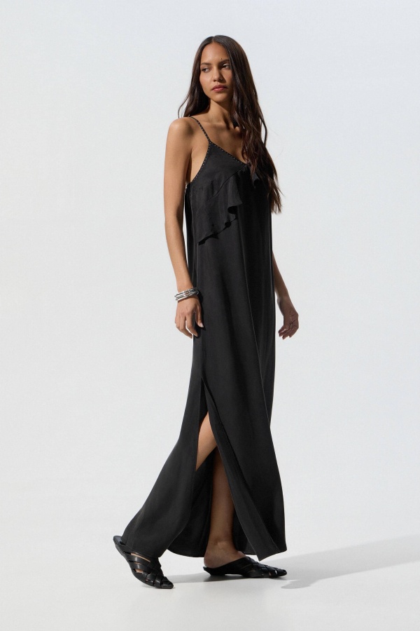 Vestido Cupro Negro. Vestidos BSB. Tallas: m, l, s | Bambalinas Closet