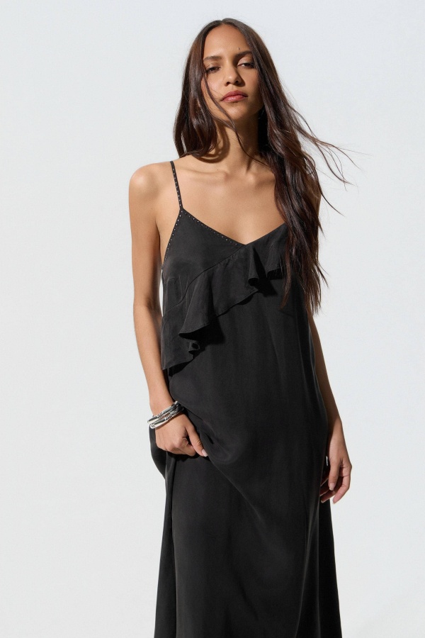 Vestido Cupro Negro. Vestidos BSB. Tallas: m, l, s | Bambalinas Closet