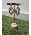 Pendientes Hojas Plata. Bisuteria.  | Bambalinas Closet
