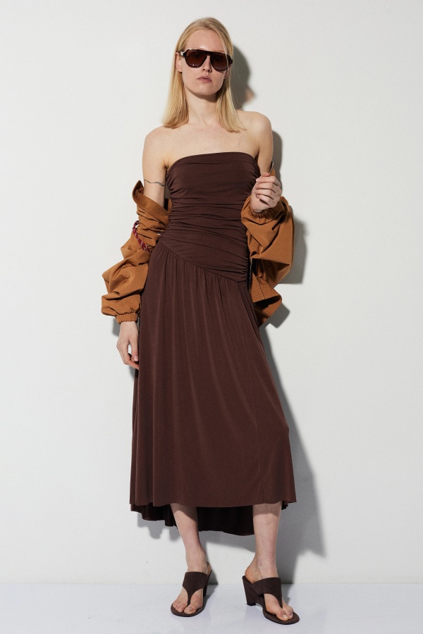 Vestido Cuba. Vestidos BSB. Color: negro, trigo, marron chocolate; Tallas: xs, s