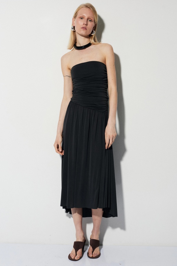 Vestido Cuba. Vestidos BSB. Color: negro, trigo, marron chocolate; Tallas: xs, s