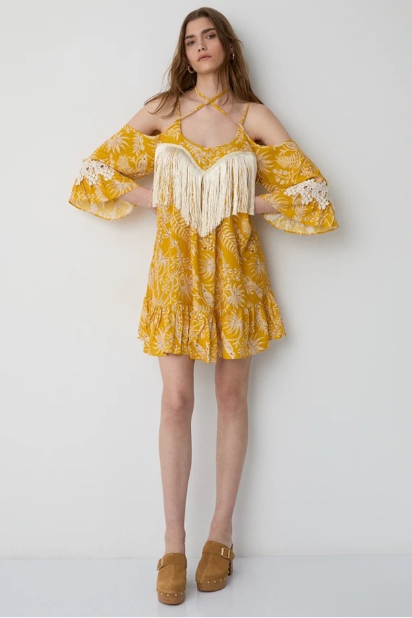 Vestido Flecos. Vestidos BSB. Tallas: m, s | Bambalinas Closet