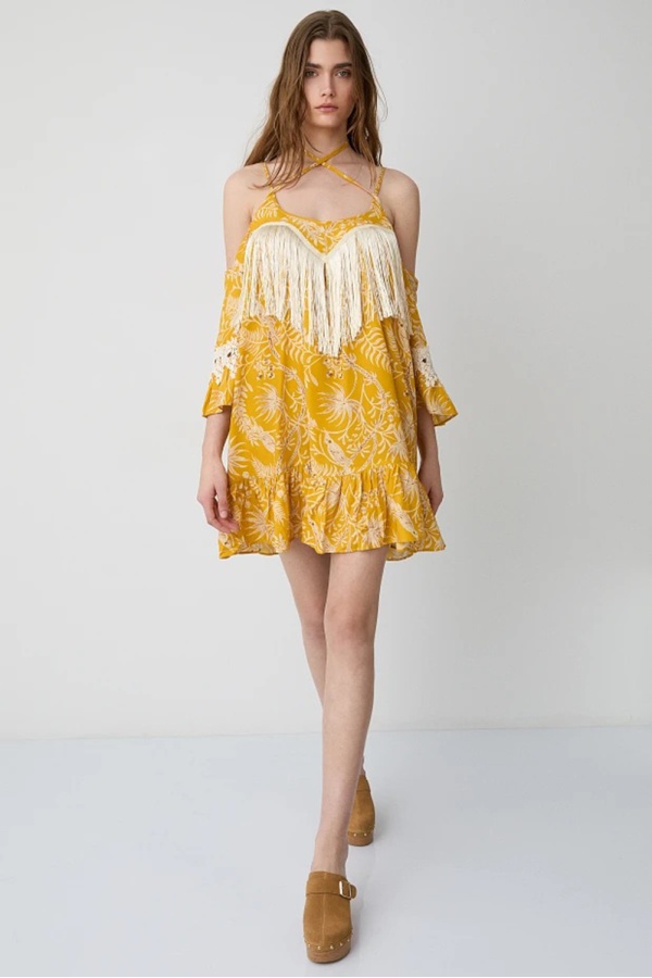 Vestido Flecos. Vestidos BSB. Tallas: m, s | Bambalinas Closet