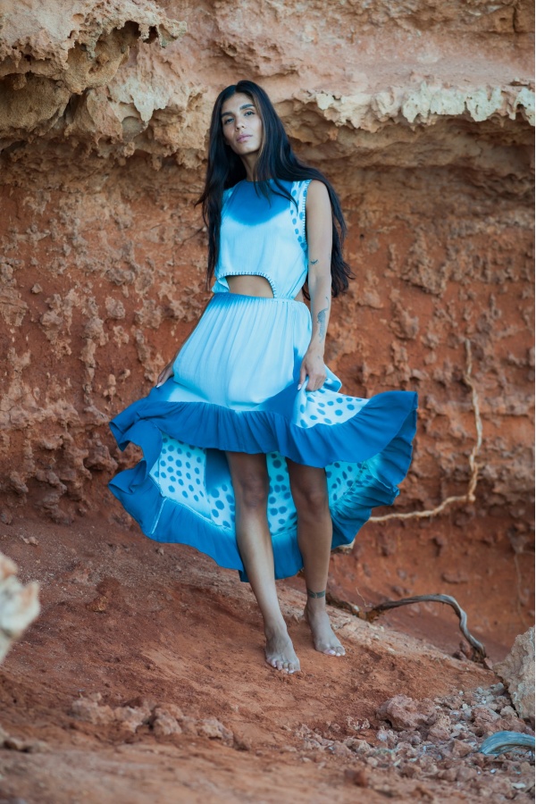 Vestido Arrow. Vestidos. Color: turquesa, negro; Tallas: talla unica | Bambalinas