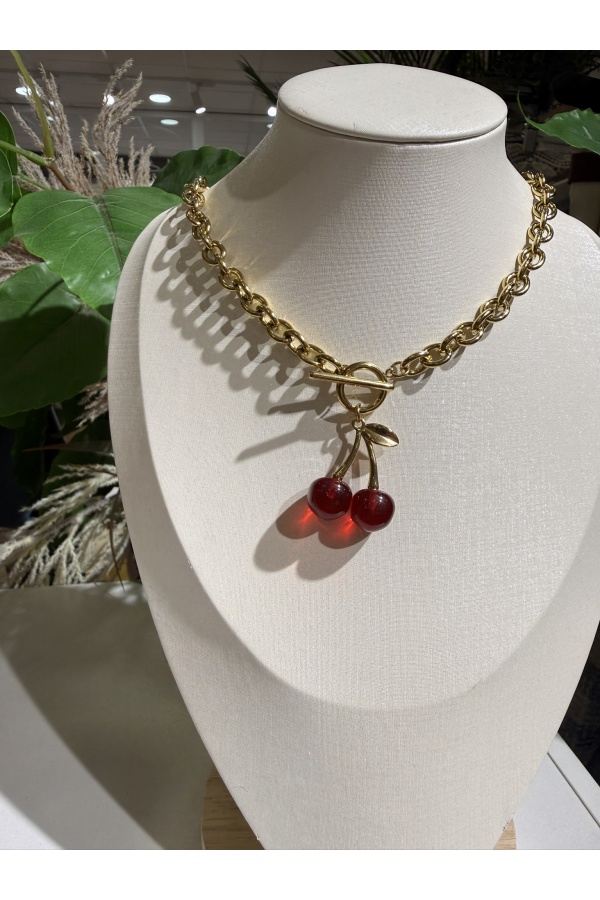 Collar Cherries. Bisuteria.  | Bambalinas Closet