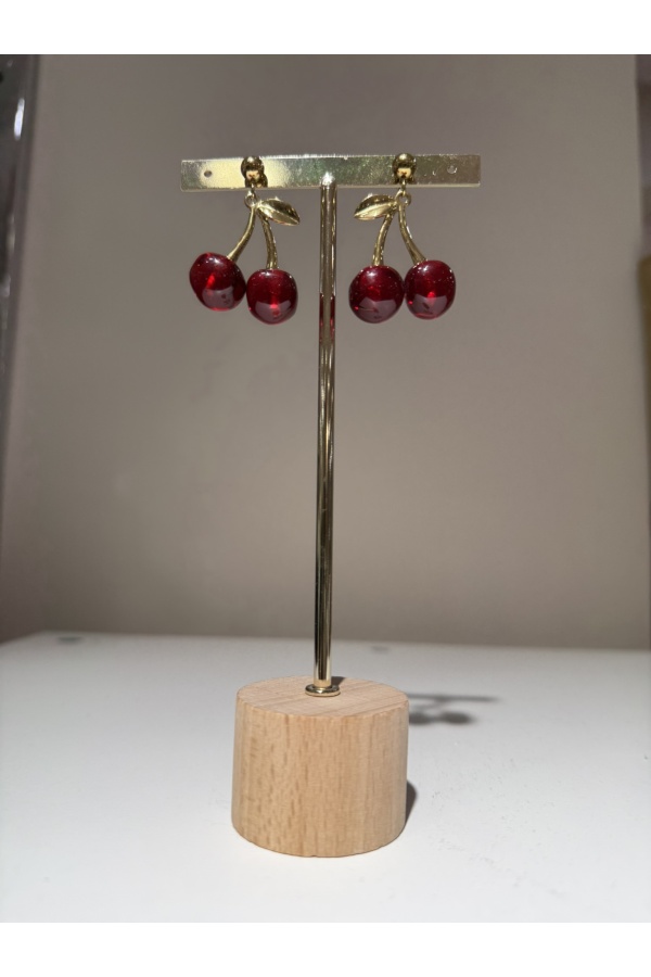 Pendientes Cherries. Bisuteria.  | Bambalinas Closet