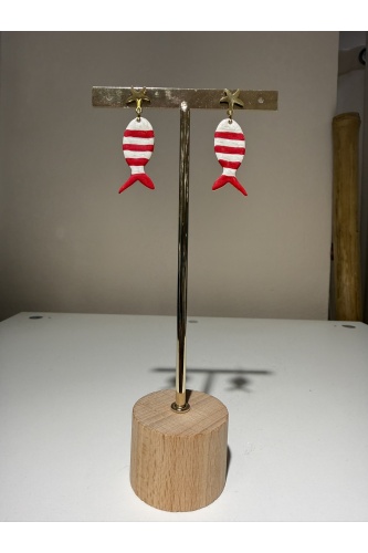 Pendientes Pececito Rojo. Bisuteria.  | Bambalinas Closet