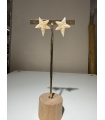 Pendientes Estrellita. Bisuteria. Color: beige, blanco | Bambalinas Closet